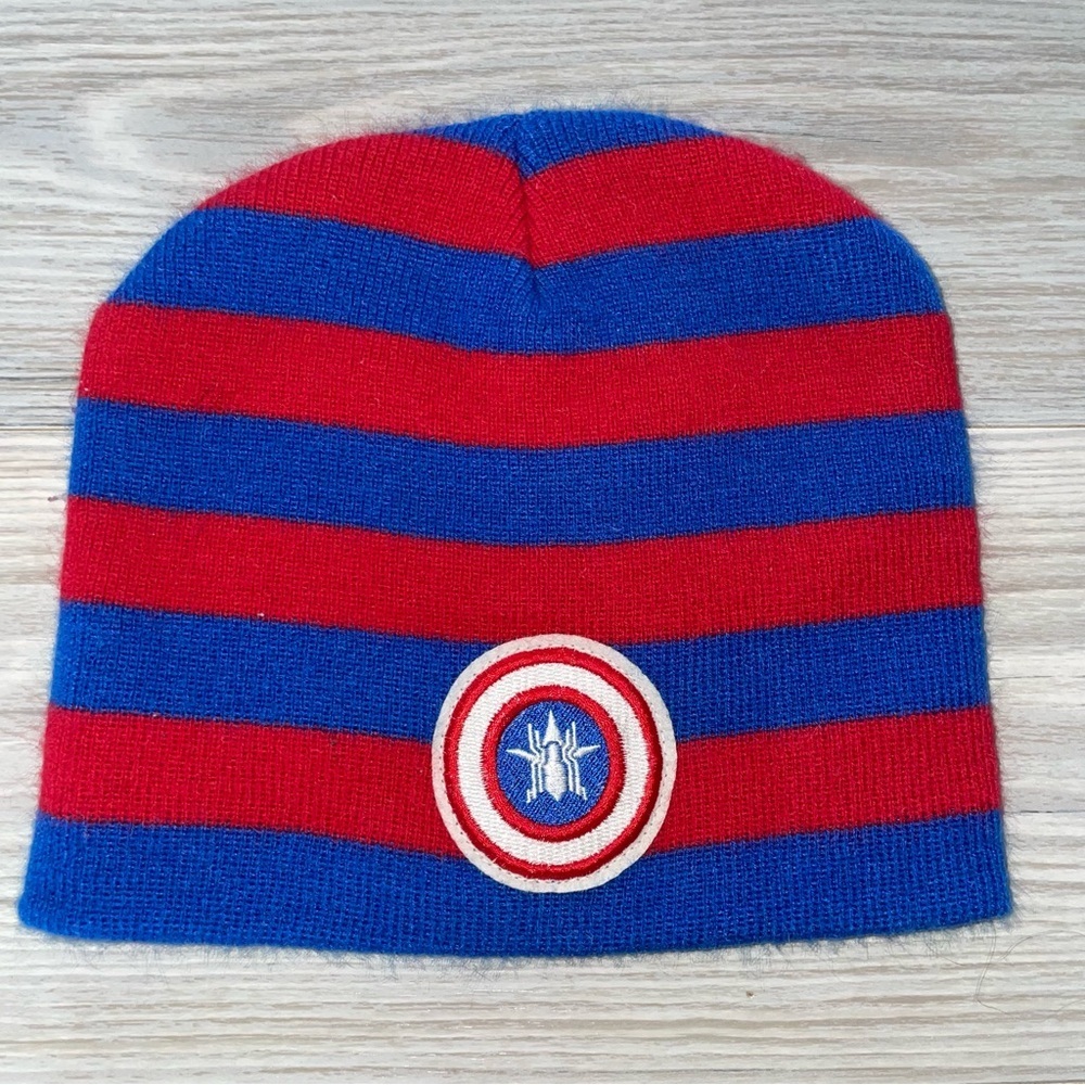 ⭐ Marvel Captain America Boys Winter Hat Size XL (8+) ⭐